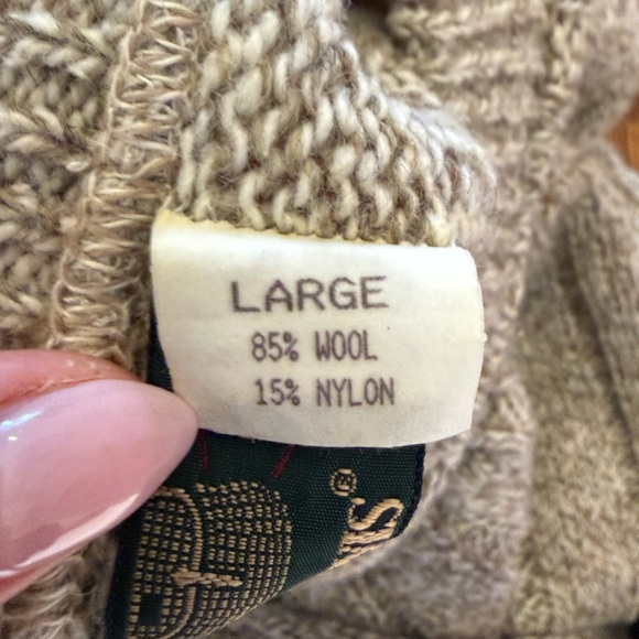 Orvis Men's Sweater with Tan Suede Patches